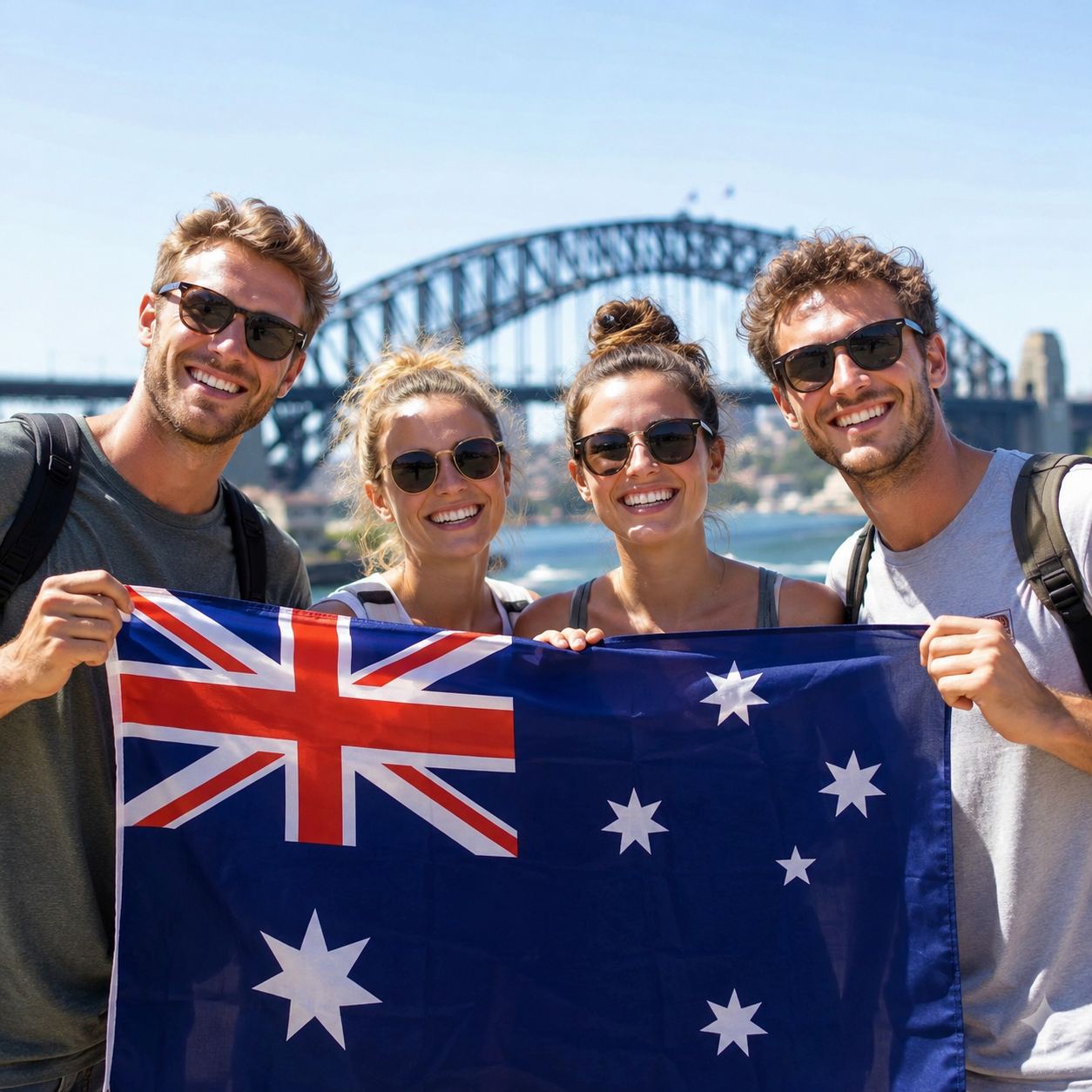 People visiting Australia