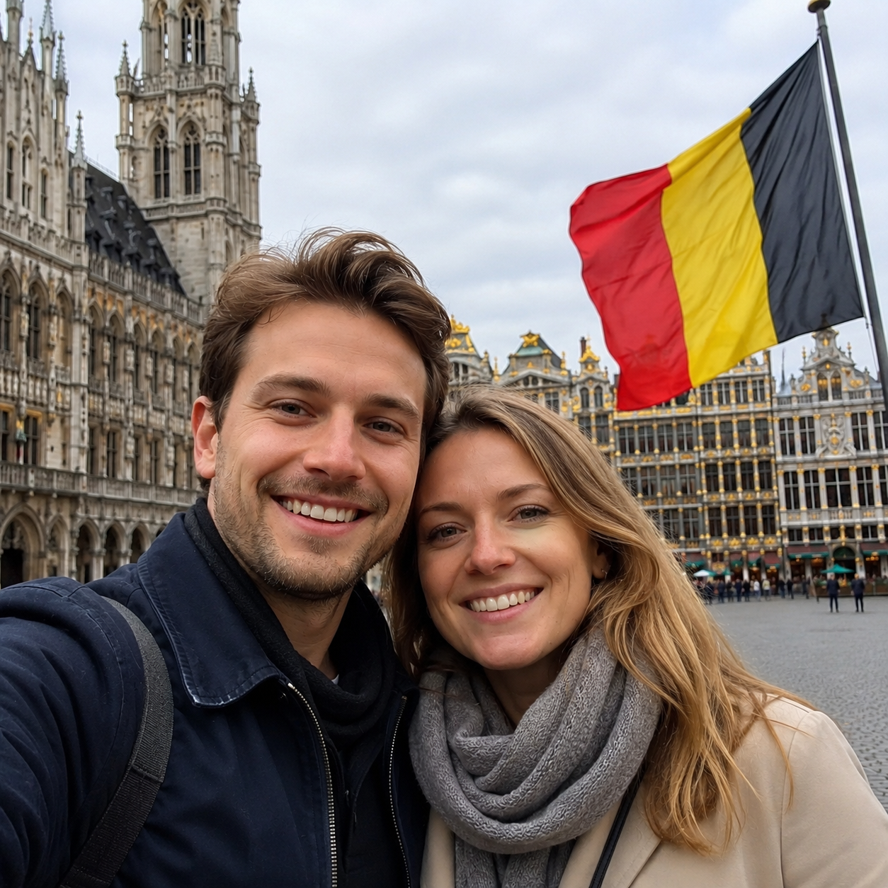 People visiting Belgium