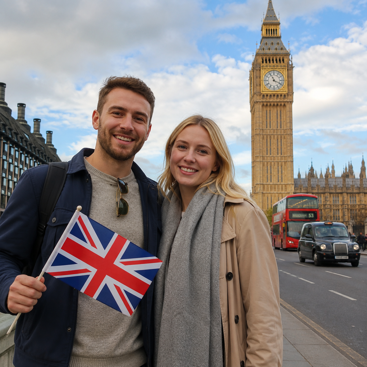 People visiting the United Kingdom
